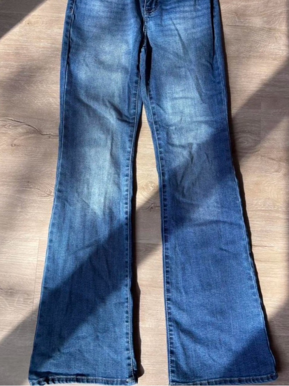 refuge Dark Blue Flare Jeans